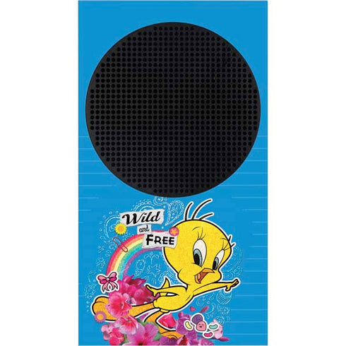 Looney Tunes Tweety Bird Wild and Free Xbox Series S Console Skin